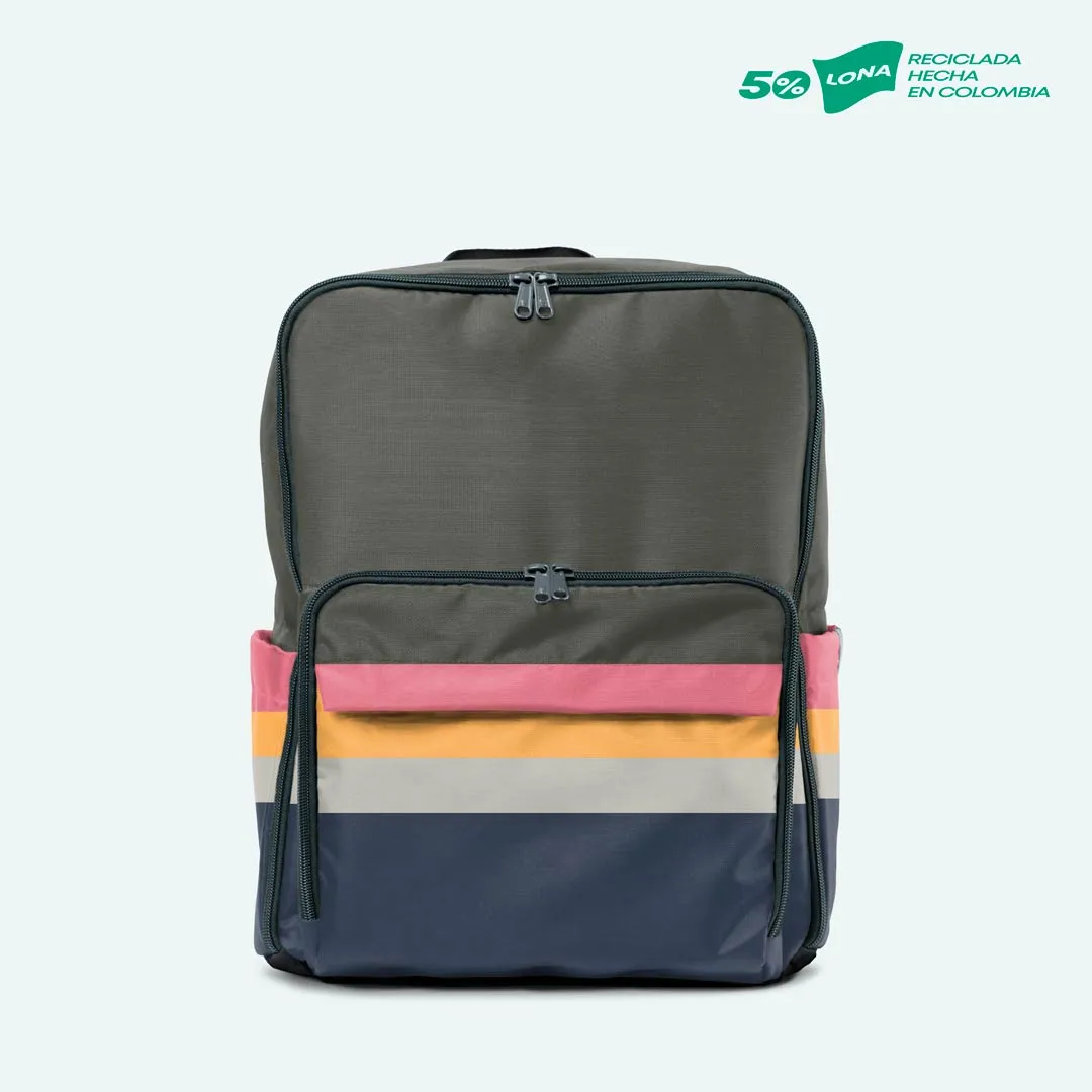 Green Rainbow Diaper Bag Backpack